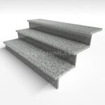 Гранитная ступень Грей 1500х350х30 термо