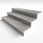 Гранитная ступень Сильвер 1500х350х30 термо