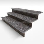 Гранитная ступень Тан Браун 1500х350х30 термо