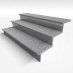 Гранитная ступень Неро 1500х350х30 термо